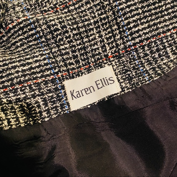 Black & White Oversized Versatile Wear Tweed Blazer Jacket - Picture 12 of 12